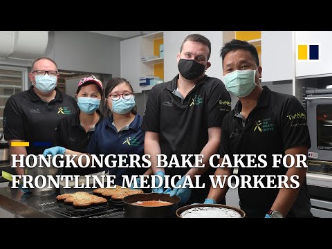 Hongkongers bake ‘cakes for heroes’ to thank medical staff on front lines of Covid-19 fight