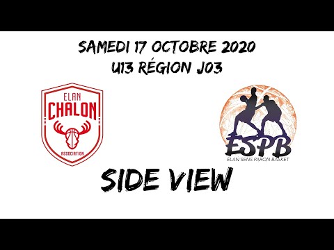 Basket U13 Masc région BFC J03 Elan Chalon vs ESPB side view