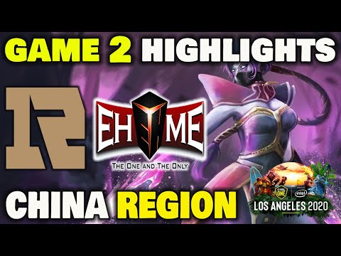 ROYAL NEVER GIVE UP VS EHOME Game 2 Highlights ESL ONE Los Angeles 2020