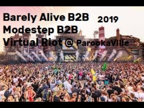 DROP ONLY of Modestep b2b Virtual riot b2b Barely Alive @ ParookaVille