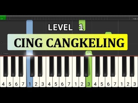 not piano cing cingkeling - tutorial level 1 - lagu daerah nusantara - tradisional -  jawa barat