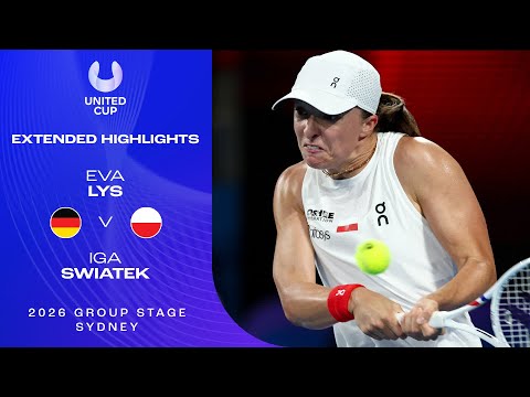Eva Lys v Iga Swiatek Extended Highlights | United Cup 2026 Group F