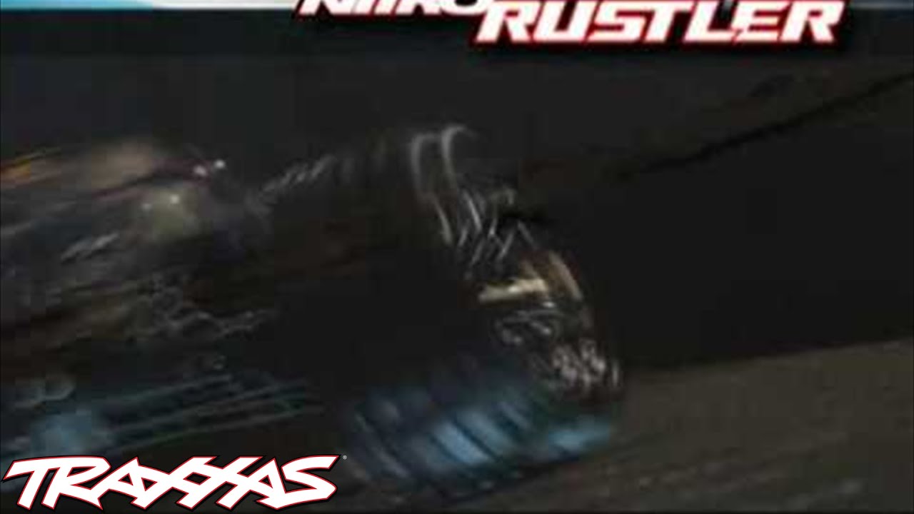 RC auto Traxxas Nitro Rustler 1:10 TQi RTR, stříbrno-modrá