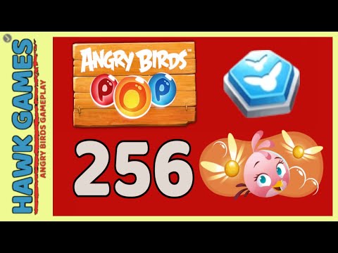Angry Birds Stella POP Bubble Shooter Level 256 - Walkthrough, No Boosters