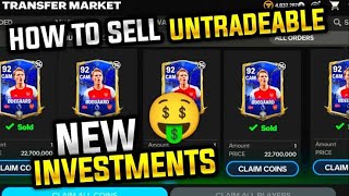 How to Sell Untradable cards and make money in Fc Mobile ✅