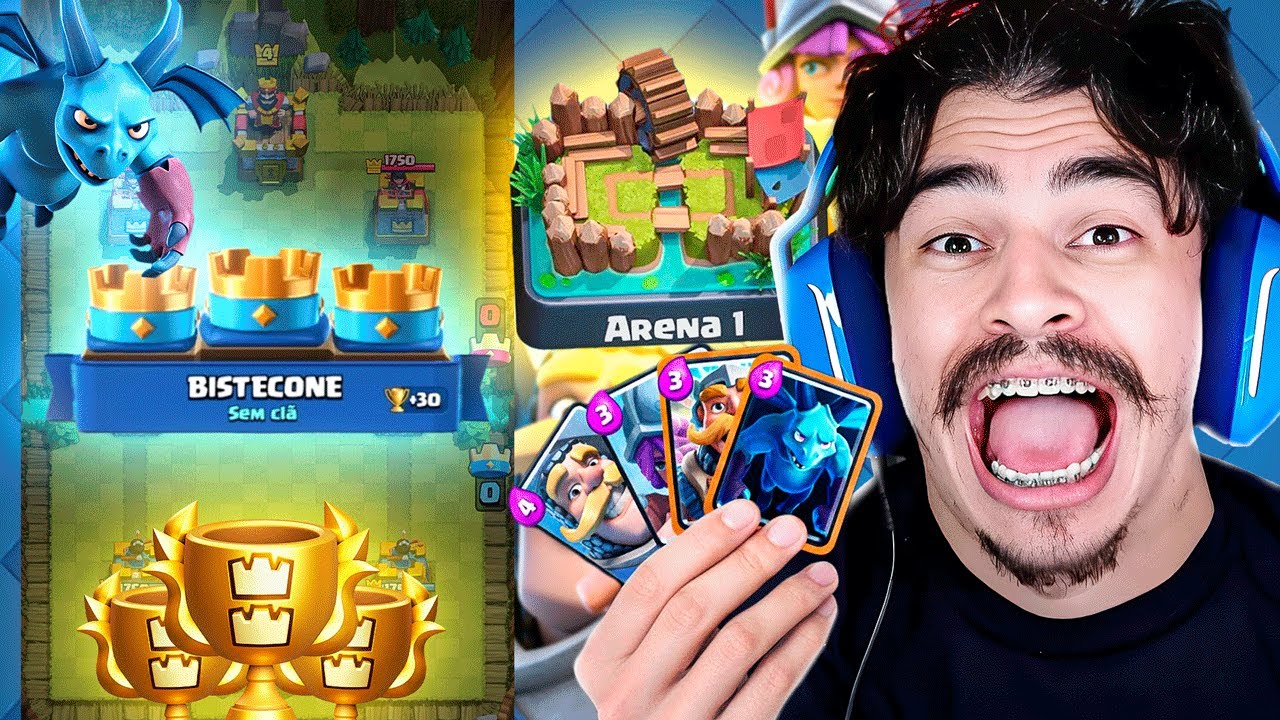 O INÍCIO DA MINHA JORNADA NO CLASH ROYALE!