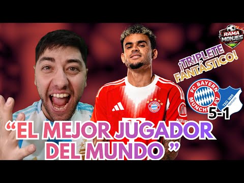 🚨🇨🇴Argentine commentator surrenders to Luis Díaz | Incredible hat trick! | Bayern Munich 5-1 Hoff...