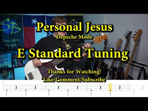 Personal Jesus - Depeche Mode (Bass Cover with Tabs)