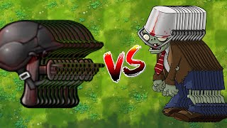 PvZ 1 Fusion Challenge! - 100 Fusion Plants Vs 10 Bucket Zombie 20K HP