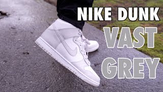 NIKE DUNK HIGH VAST GREY 2021 REVIEW & ON FEET