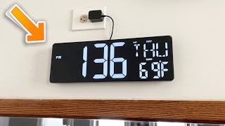 XREXS Large Digital Wall Clock - User Review