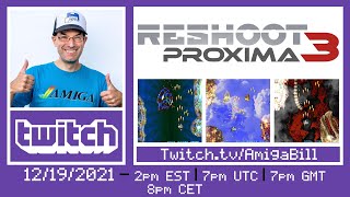 12/19/2021 World Premiere of New Amiga  Game Reshoot Proxima 3 With The Devs!