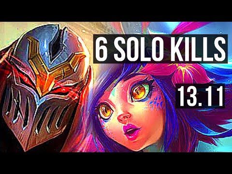 ZED vs NEEKO (MID) | 6 solo kills, 500+ games, 900K mastery | KR Diamond | 13.11