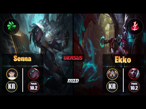 ShowMaker SENNA (Mid) [Grasp of the Undying] VS EKKO - Challenger KR Patch 10.2
