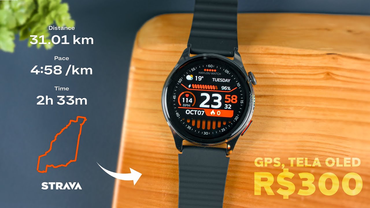 SmartWatch BARATO que ENTREGA MUITO! GPS, Tela OLED, Aways On e Mais! HAYLOU WATCH 4S