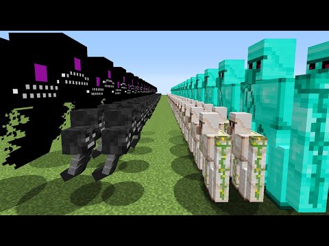 GOLEM ORDUSU VS WİTHER ORDUSU 😱 - Minecraft