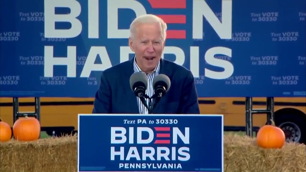 Joe Biden shouts gibberish!
