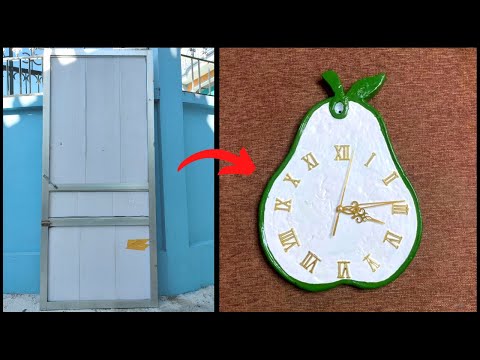 Melt old aluminum doors into wall clockss - ASMR molten metal - Metal Recycling -Scrap into treasure