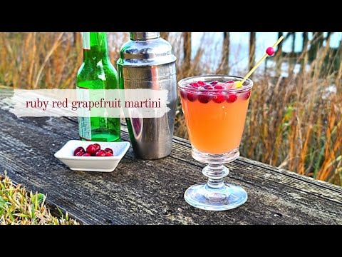 Ruby Red Grapefruit Martini