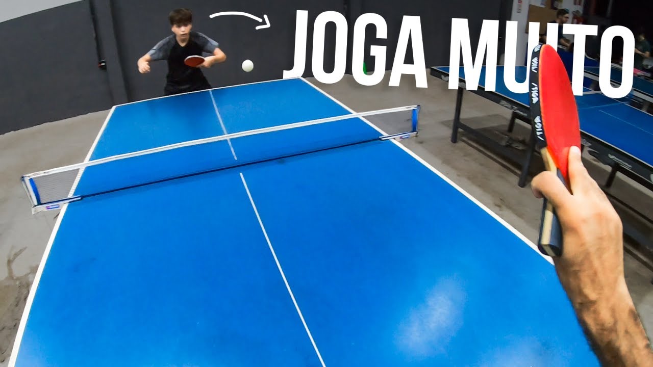 UM JOGADOR INTERMEDIÁRIO ME DESAFIOU NO TÊNIS DE MESA! (e eu bati de frente)