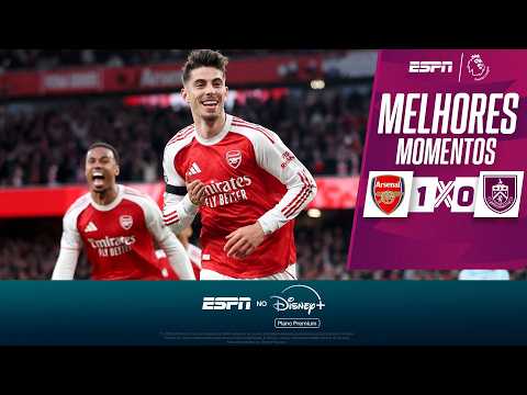 Gols e lances de Arsenal x Burnley