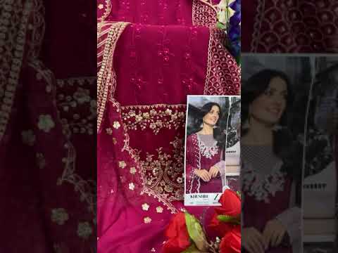 Zaha Khushbu Vol-5 Georgette Wholesale Designer Pakistani Suits Catalog – product video thumbnail