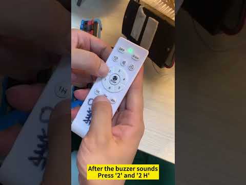 Ceiling fan with light remote control coding