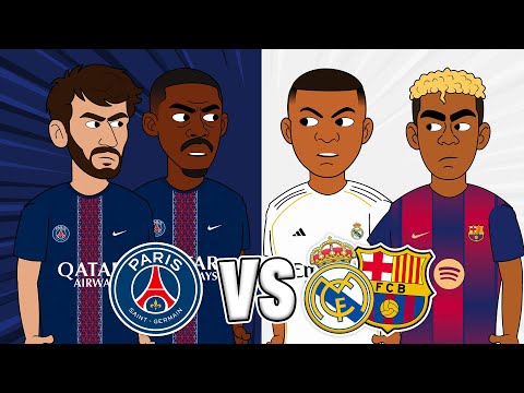 Real Madrid & Barcelona vs Paris Saint-Germain - Full Match