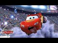 Lightning McQueen Narrowly Dodges Crashing Cars 1 Disney Kids