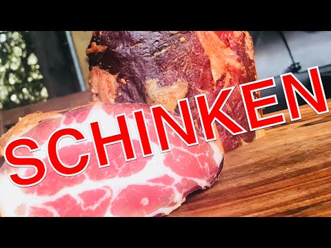 SCHINKEN aus Nacken COPPA GANZ EINFACH auf dem SMOKER selbst räuchern —- Klaus grillt