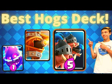 BEST NEW ROYAL HOGS DECK in Clash Royale! - Royal Hogs Royal Recruits Deck for the New Meta