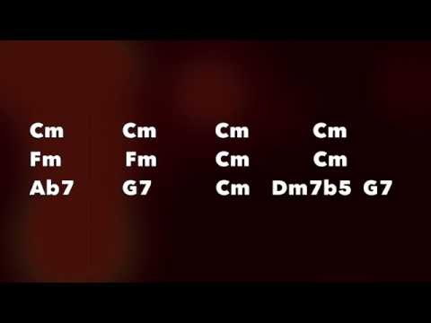 C Minor Jazz Blues Backing Track (Waltz)