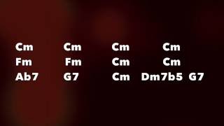 C Minor Jazz Blues Backing Track (Waltz)