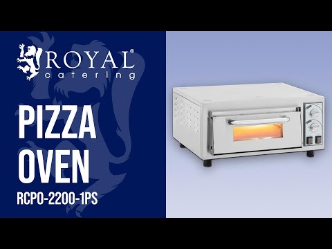 video - Pizza Oven - 1 chamber - 2200 W - Ø 35 cm - refractory stone - Royal Catering
