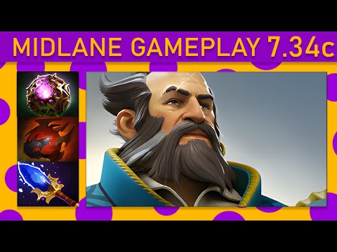 ✨Adzantick Kunkka 71% Kill participation! Mid Gameplay - Dota 2 Top MMR