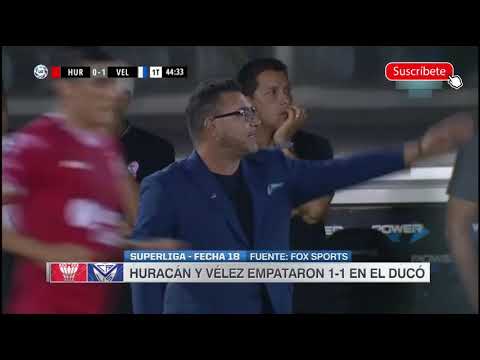 Resumen Huracán 1-1 Vélez Superliga Argentina Fecha 18