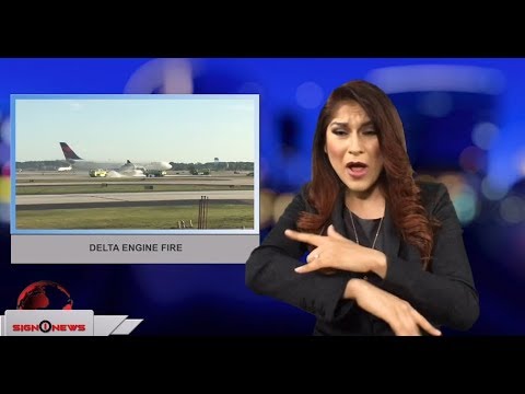 Delta Airlines engine fire (ASL - 4.19.18)