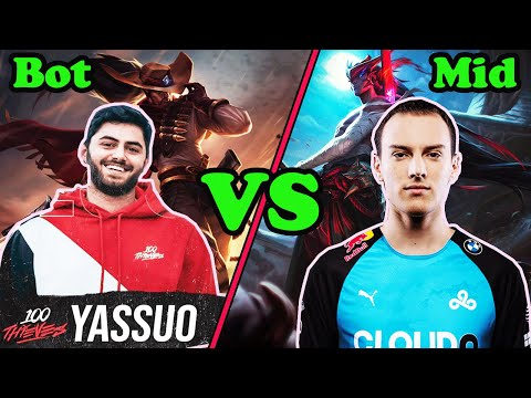 Yasuo Yasuo BOT VS C9 Perkz Yone MID | Who will win | C9 Perkz Yasuo stream higligts