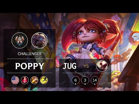 Poppy Jungle vs Lee Sin - NA Challenger Patch 9.21
