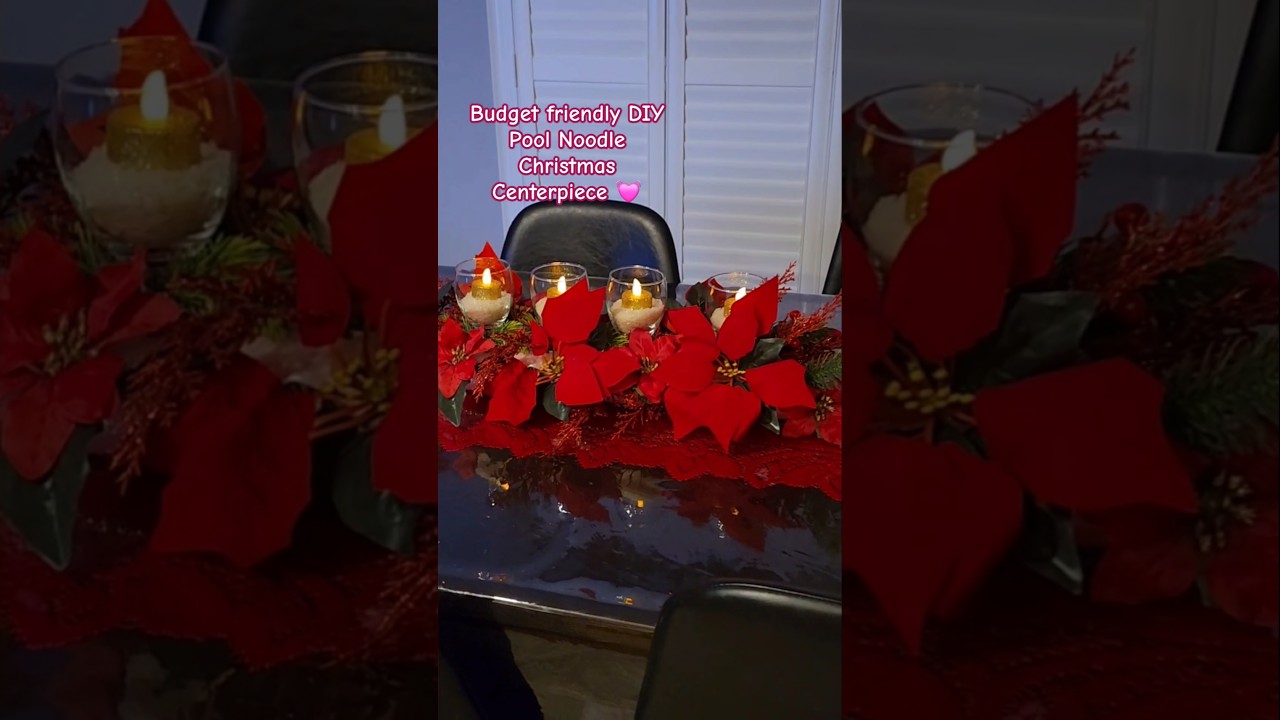 POOL NOODLE CHRISTMAS CENTERPIECE #diy