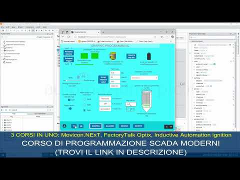 Corso programmazione SCADA Movicon.NExt, FactoryTalk Optix, Ignition