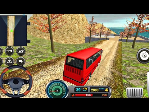 3D Real bus simulator games for android offline - Uphill Mountain Driving - Android Gameplay