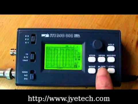 JYETech DSO082 Demo - Frequency Sweeping Signal