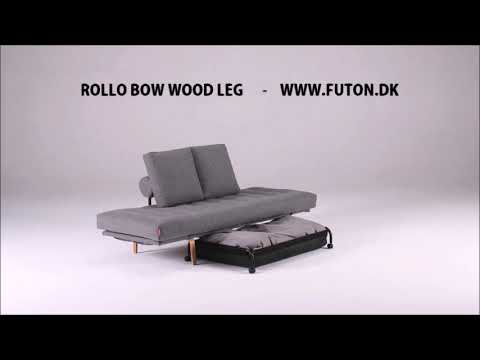 ROLLO BOW daybed sofa with light wood legs 80*200 cm