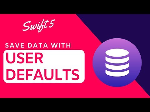 Swift 5 - How to Save Data with UserDefaults (Xcode 10.3)