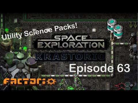 Utility Space Science Packs | Factorio Space Exploration & Krastorio Playthrough | Episode 63