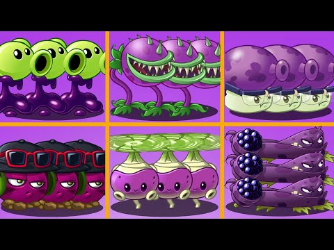 Random 6 Best Plants PURPLE Battlez  - Who Will Win ? PvZ 2 Plant Vs Plant