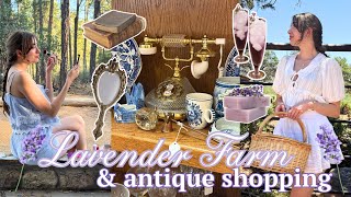 Lavender Farm Vlog, Antique Shopping & Girly Day Out | Slow Living, Coffee Shops & Feminine Haul🪻💜🕰️