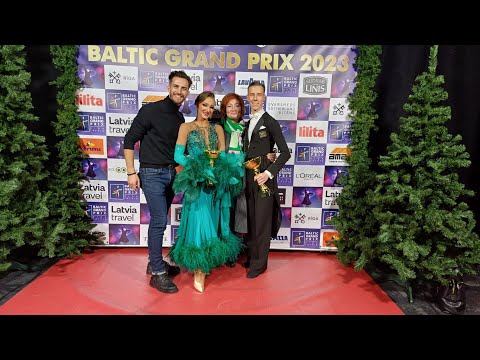 BALTIC GRAND PRIX 2023, F/ WDSF JUNIOR II ST, 3.VIETA, IVO BULIŅŠ & VIKTORIJA SMOĻINA, Q