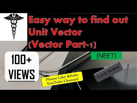 Easy Method to Solve Unit Vector Ques (Vector Part-1) Video